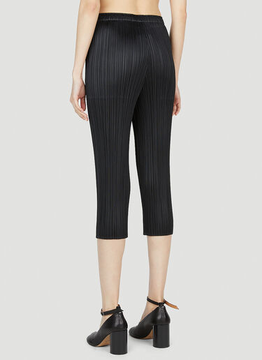 Pleats Please Issey Miyake 크롭 플리츠 팬츠 블랙 plp0252017