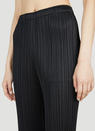 Pleats Please Issey Miyake 크롭 플리츠 팬츠 블랙 plp0252017
