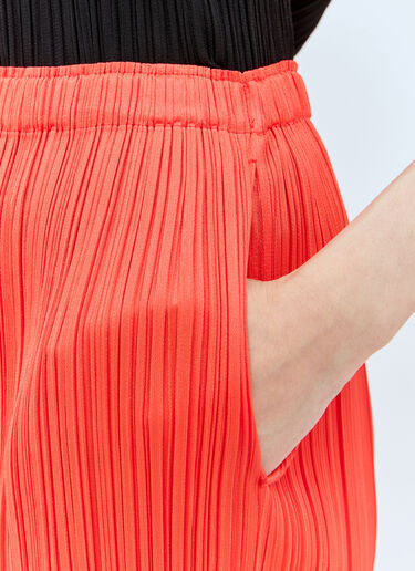 먼슬리 컬러: 에이프릴 미디 스커트 Pleats Please Issey Miyake 먼슬리 컬러: 에이프릴 미디 스커트 오렌지 plp0257005