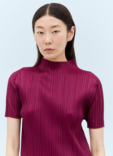 먼슬리 컬러: 메이 탑 Pleats Please Issey Miyake 먼슬리 컬러: 메이 탑 버건디 plp0257015