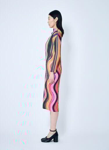 Warp Pleated Maxi Dress Pleats Please Issey Miyake Warp Pleated Maxi Dress Pink plp0259003