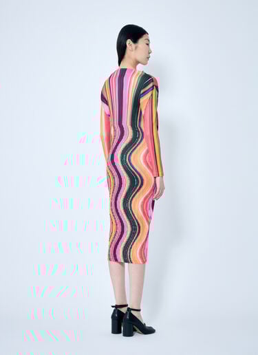 Warp Pleated Maxi Dress Pleats Please Issey Miyake Warp Pleated Maxi Dress Pink plp0259003