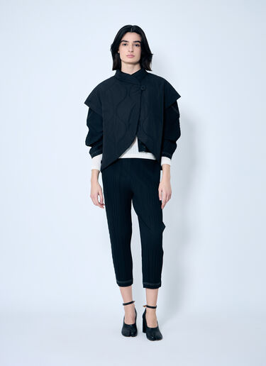 Pleats Please Issey Miyake Quilted Vest Black plp0259006