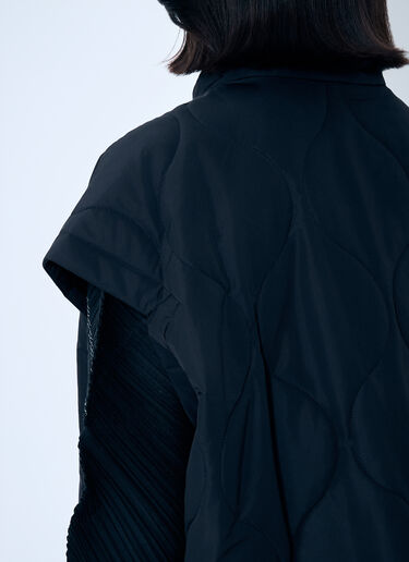 Quilted Vest Pleats Please Issey Miyake Quilted Vest Black plp0259006