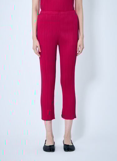 Tapered Pleated Pants Pleats Please Issey Miyake Tapered Pleated Pants Red plp0259019