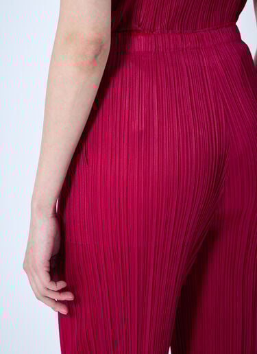Tapered Pleated Pants Pleats Please Issey Miyake Tapered Pleated Pants Red plp0259019