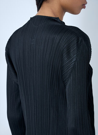 Pleated Midi Dress Pleats Please Issey Miyake Pleated Midi Dress Black plp0260001