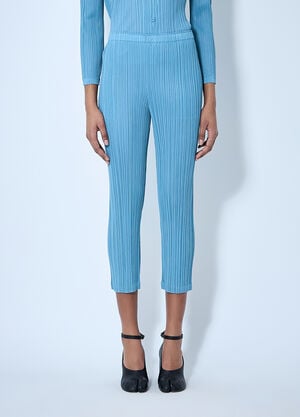 Pleats Please Issey Miyake Pleated Pants Blue plp0260002