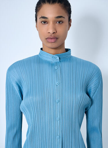 Pleated Shirt Pleats Please Issey Miyake Pleated Shirt Blue plp0260003