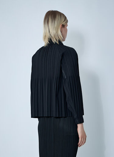 褶裥光面外套 Pleats Please Issey Miyake 褶裥光面外套 黑色 plp0260014