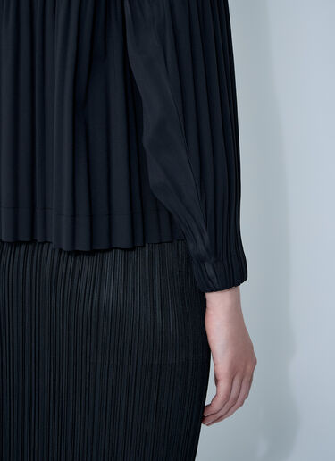 褶裥光面外套 Pleats Please Issey Miyake 褶裥光面外套 黑色 plp0260014