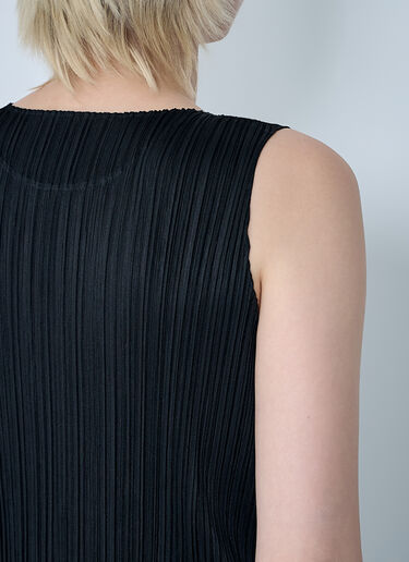 플리츠 미디 원피스 Pleats Please Issey Miyake 플리츠 미디 원피스 블랙 plp0260019