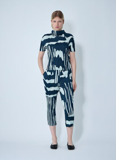 Pleats Please Issey Miyake 주름진 탑  블루 plp0261001