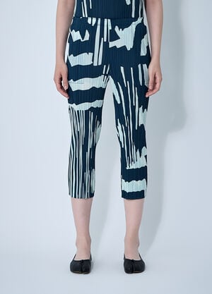 Pleats Please Issey Miyake Pleated Pants Blue plp0261002