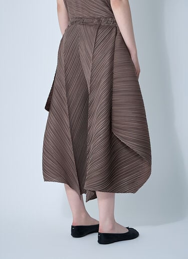 플레어 팬츠 Pleats Please Issey Miyake 플레어 팬츠 브라운 plp0261004