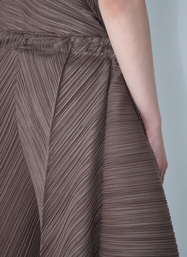 플레어 팬츠 Pleats Please Issey Miyake 플레어 팬츠 브라운 plp0261004