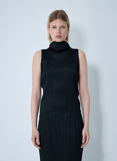 주름진 탑 Pleats Please Issey Miyake 주름진 탑 블랙 plp0261008