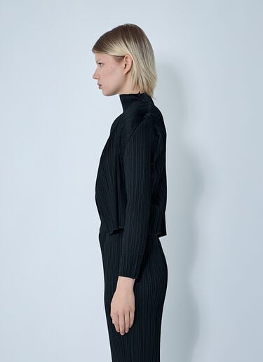 Pleats Please Issey Miyake 褶裥开衫  黑色 plp0261009