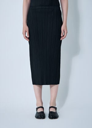 Pleats Please Issey Miyake Pleated Skirt Black plp0261010