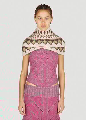 Paolina Russo Warrior Poncho Beige plr0250009