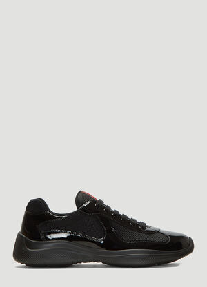 Prada America's Cup Lace-Up Sneakers Black pra0137059