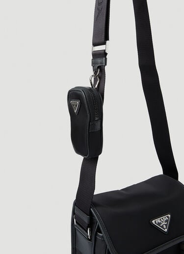 Prada Re-Nylon Messenger Crossbody Bag Black pra0149051