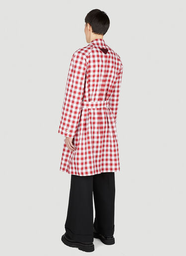 格纹战壕风衣 Prada 格纹战壕风衣 红色 pra0152003