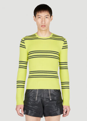 Prada Stripe Sweater Green pra0152009