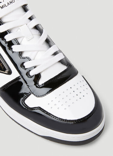 Prada Downtown Patent Sneakers Black pra0153016