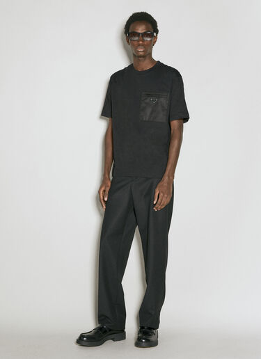 Re-Nylon Pocket Jersey T-Shirt Prada Re-Nylon Pocket Jersey T-Shirt Black pra0155013