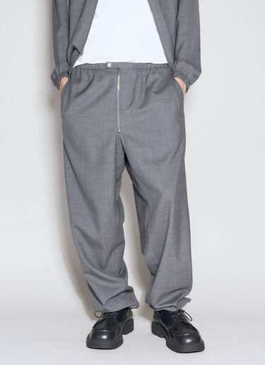 Prada 羊毛长裤 灰色 pra0156004