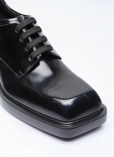 Square Toe Derby Shoes Prada Square Toe Derby Shoes Black pra0156013