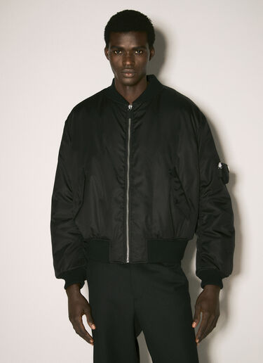 Re-Nylon 봄버 재킷 Prada Re-Nylon 봄버 재킷 블랙 pra0157001