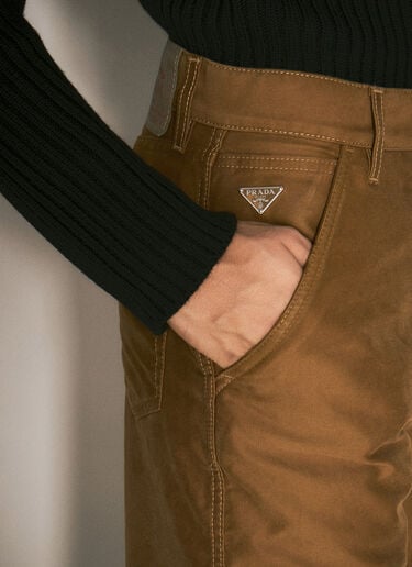 Prada 몰레스킨 카고 팬츠  브라운 pra0158004