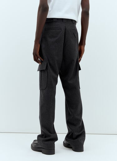 Flannel Cargo Pants Prada Flannel Cargo Pants Grey pra0158012