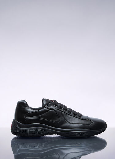 Prada America's Cup Leather Sneakers Black pra0158019