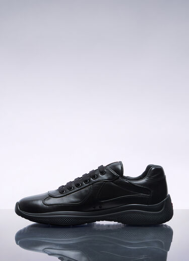 Prada America's Cup Leather Sneakers Black pra0158019