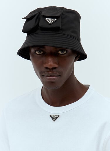 Prada 再生尼龙渔夫帽 黑色 pra0158025