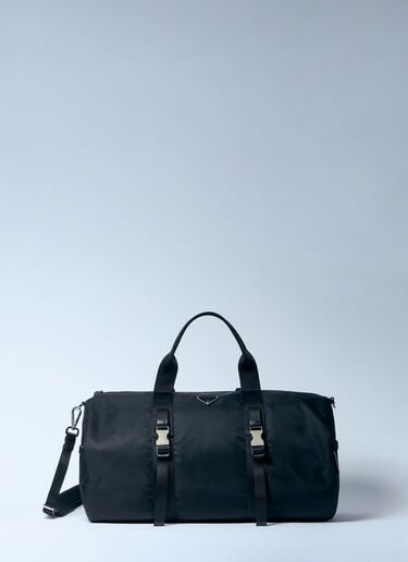Re-Nylon&Saffiano レザー ダッフルバッグ Prada Re-Nylon&Saffiano レザー ダッフルバッグ ブラック pra0159017