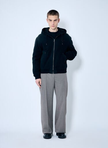 Denim Hooded Jacket Prada Denim Hooded Jacket Black pra0159030