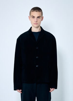 Prada Suede Jacket Black pra0159034