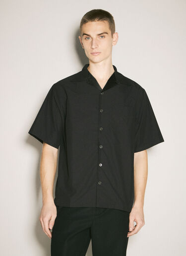 Short-Sleeve Technical Cotton Shirt Prada Short-Sleeve Technical Cotton Shirt Black pra0159036