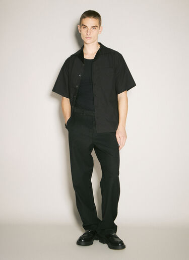 Short-Sleeve Technical Cotton Shirt Prada Short-Sleeve Technical Cotton Shirt Black pra0159036
