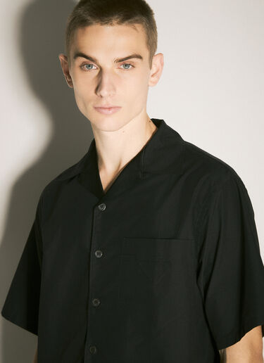 Short-Sleeve Technical Cotton Shirt Prada Short-Sleeve Technical Cotton Shirt Black pra0159036