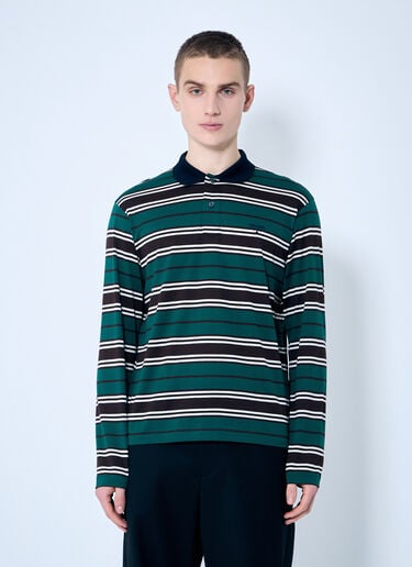 ストライプポロシャツ Prada ストライプポロシャツ グリーン pra0160002