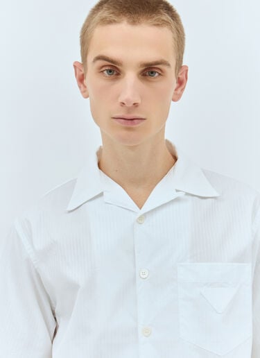 Prada ストライプショートスリーブ Tシャツ ホワイト pra0160004