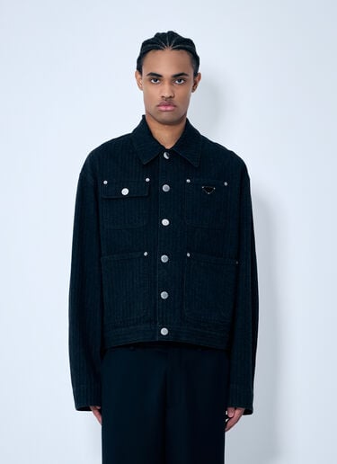 Denim Overshirt Prada Denim Overshirt Black pra0160009