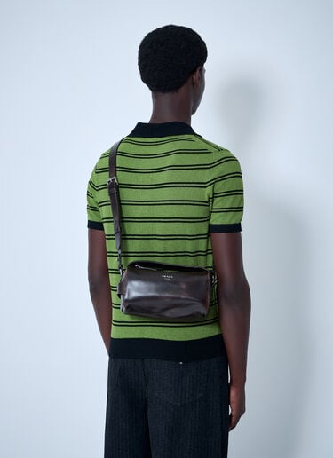 Nappa Leather Shoulder Bag Prada Nappa Leather Shoulder Bag Dark Brown pra0160012
