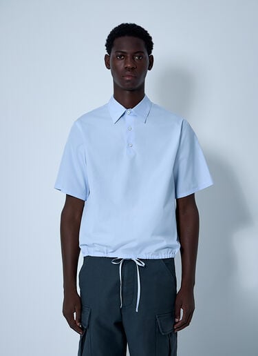 ショートスリーブコットンシャツ Prada ショートスリーブコットンシャツ ライトブルー pra0161001