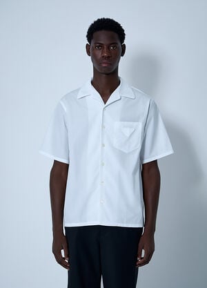 Prada Logo Motif Shirt White pra0161002